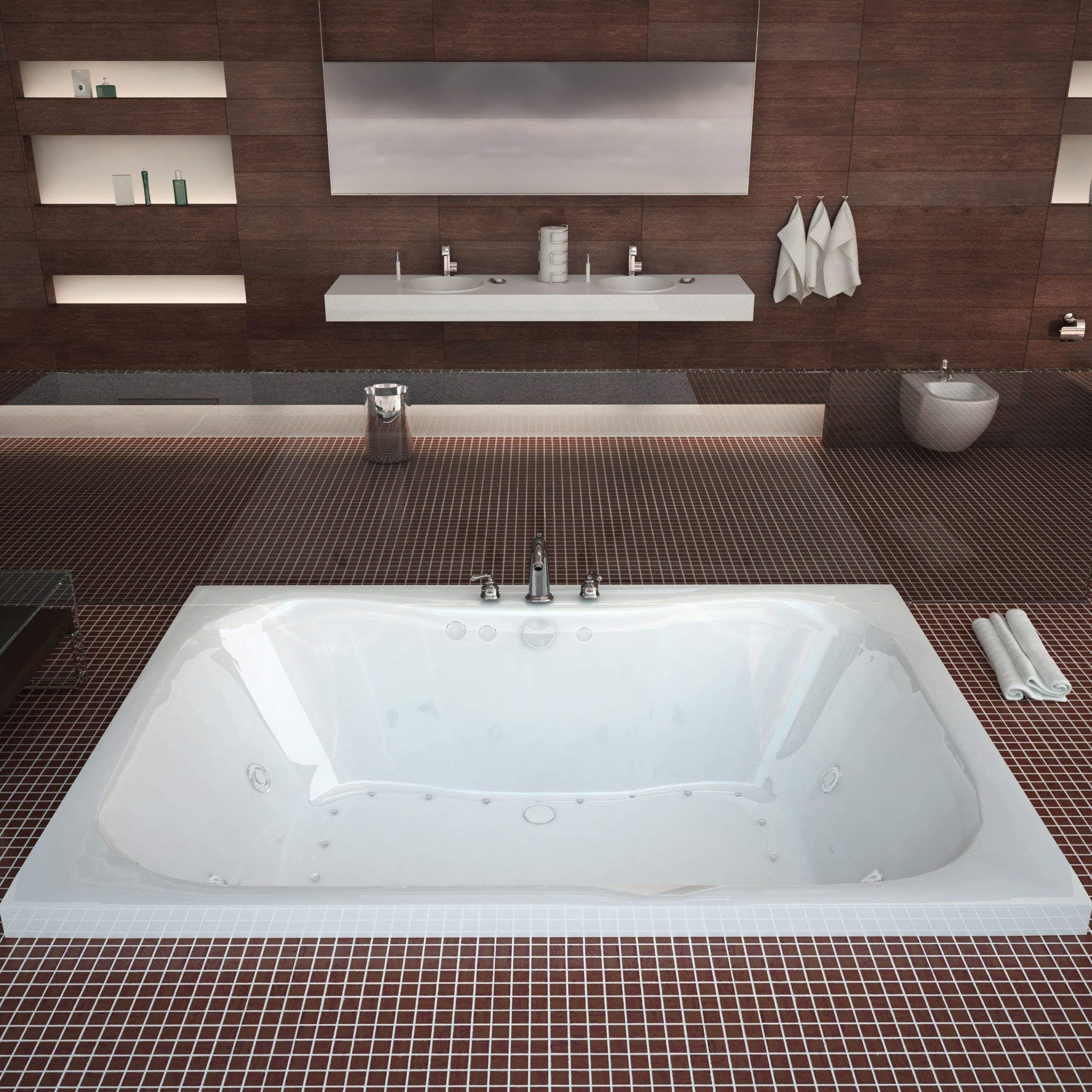 Atlantis Whirlpools 4060NDR Neptune 40 x 60 Rectangular Air & Whirlpool Jetted Bathtub
