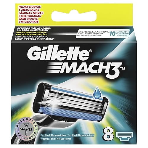 Gillette Mach3 Men's Razor Blades, Pack of 8 Mach 3 Amazon.co.uk