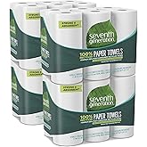 Seventh Generation Paper Towels 2-Ply 4 Pack 100% Recycled Paper 6 Rolls