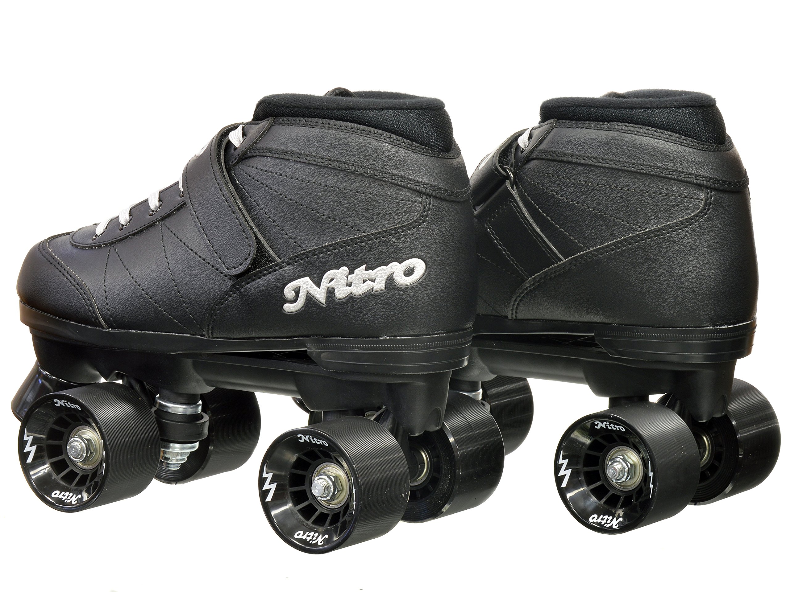 Patins à Roulettes Quad Epic Skates Super Nitro, Vitesse, Fille, Jeunesse 5, Noir Rose