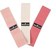 Basilus 3-Pack Fabric Resistance Bands for Legs &amp; Glutes &ndash; Exercise Bands for Workout, Strength Training, Yoga, Pilates &amp; Fitness