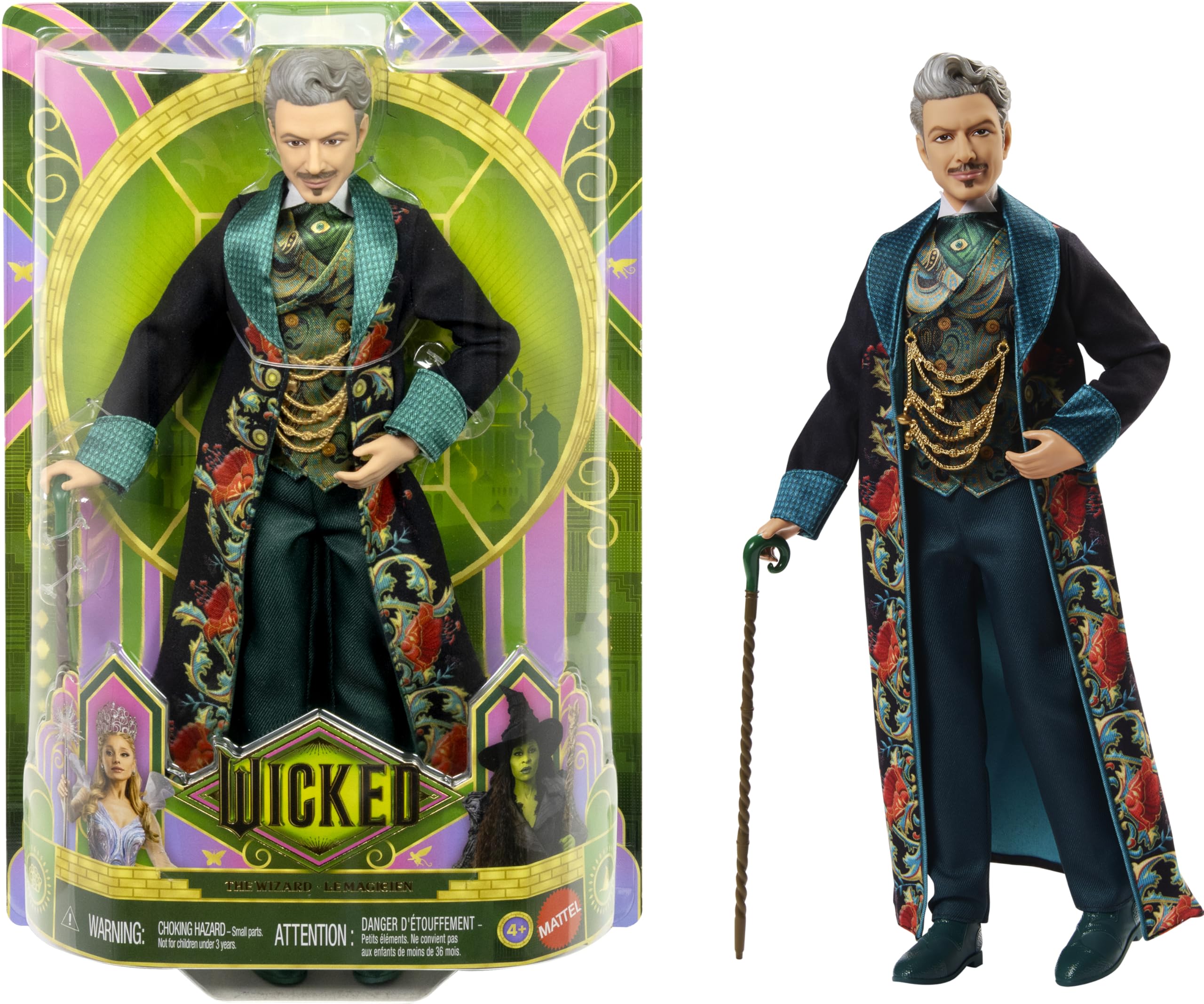 Photo 1 of ?Mattel Universal Pictures’ Wicked: for Good The Wizard Fashion Doll with Removable Signature Outfit & Accessory, Inspired by The Movie