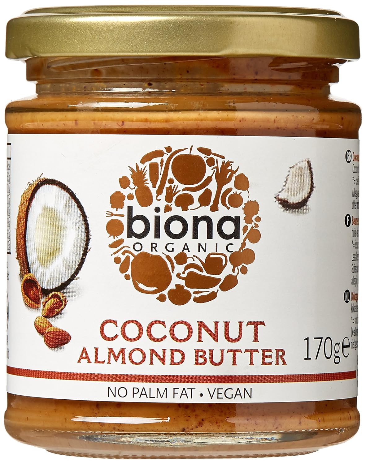 Biona Organic Coconut Almond Butter 170g (Pack of 6) Amazon.co.uk Grocery