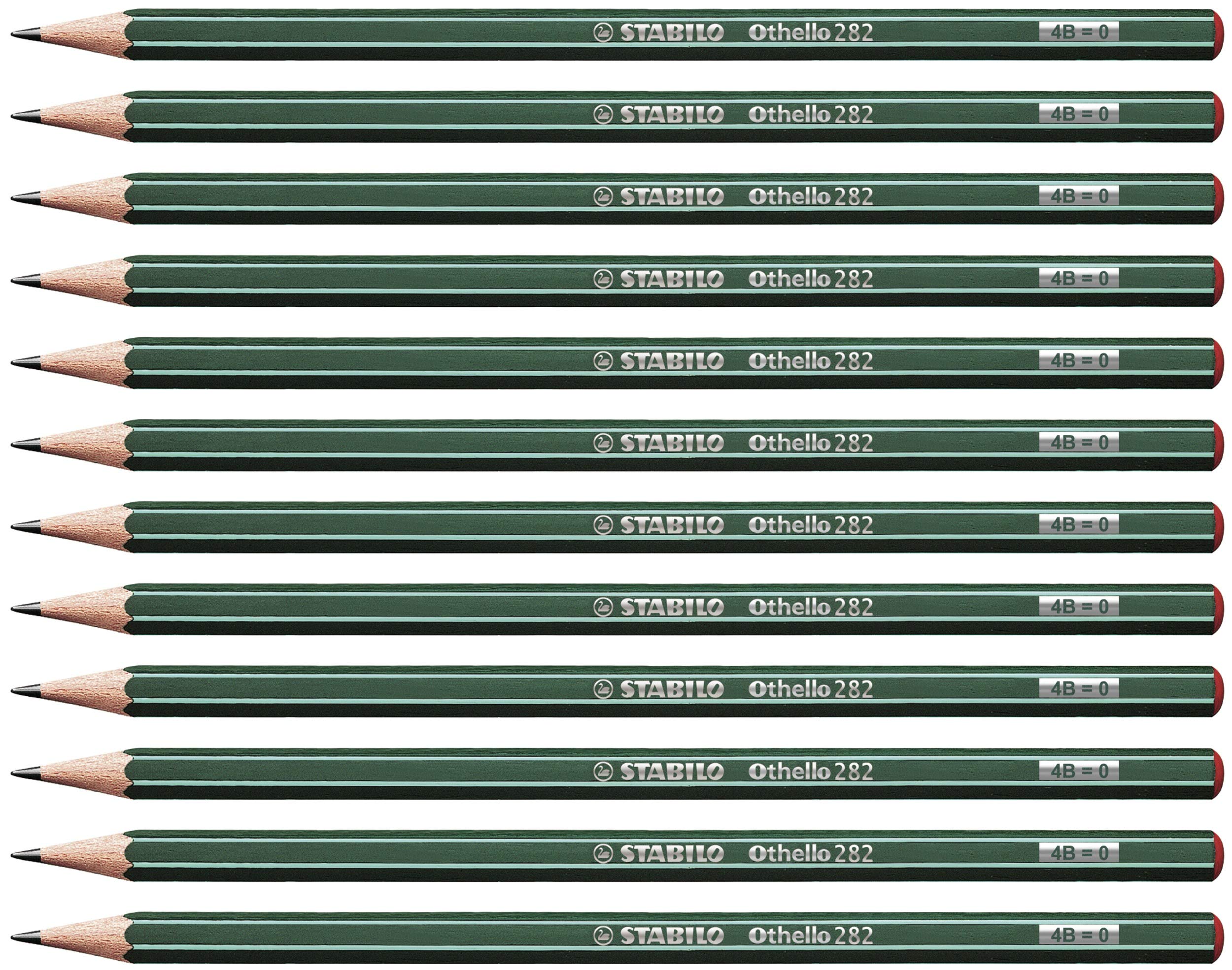 STABILO Othello - Graphite Pencil - Pack of 12 - Degree 4B