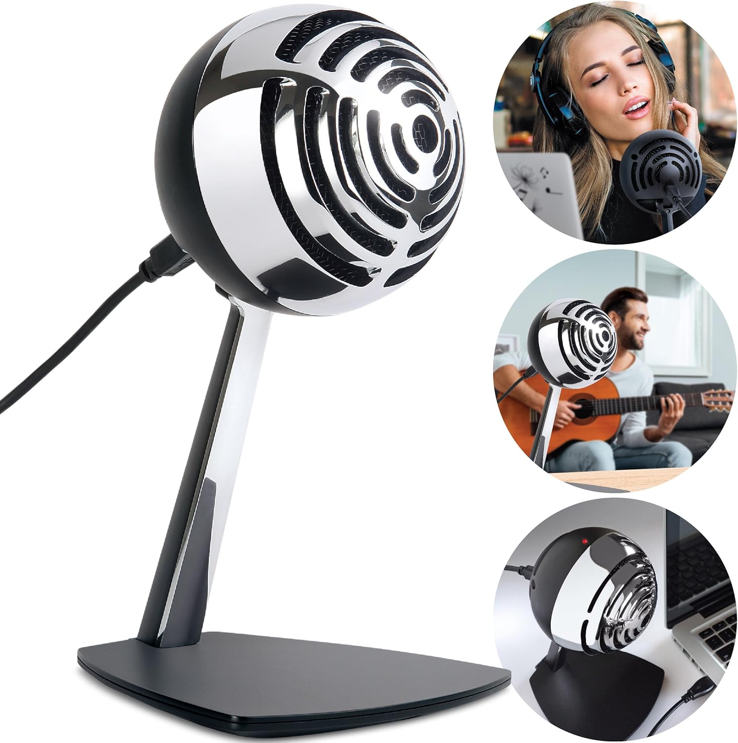 sharper image dual speaker and microphone