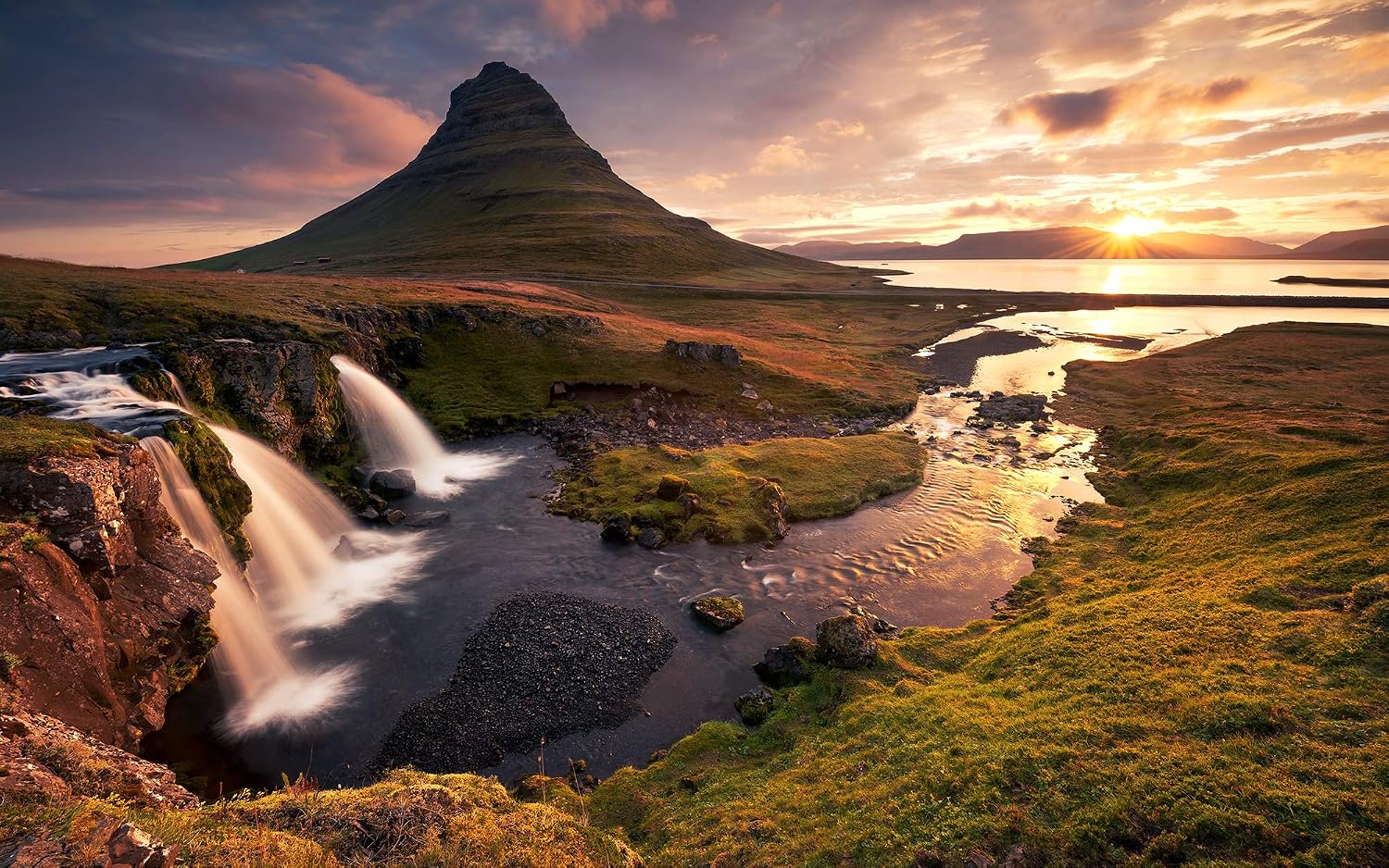 Komar SHX8-042 Non-Woven Photo Wallpaper "Good Morning on Icelandina" XXL Decoration Nature Landscape Bedroom Living Room Office Hallway Size 400 x 250 cm (Width x Height) Multi-Coloured - Image 3