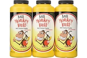 ANTI MONKEY BUTT Anti-Monkey Butt Powder Anti-Friction Plus Sweat Absorber (3 pack)