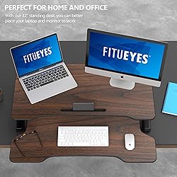 FITUEYES Height Adjustable Standing Desk 32” Wide