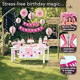 Itsy Bitsy Party Co Premium Reusable Pink Birthday Decoration Set view 2