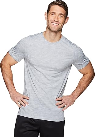 grey athletic shirt