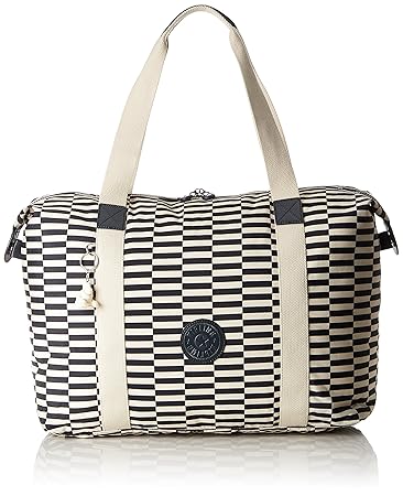 Kipling ART M FOLD Strandtasche, 58 cm, 33 Liter, Striped Print