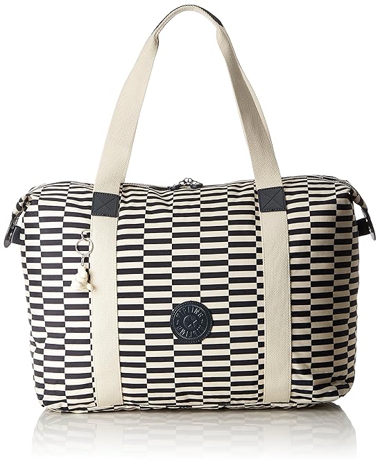 Buy Kipling Unisex Synthetic Striped Print Travel Tote Bag (Multicolor