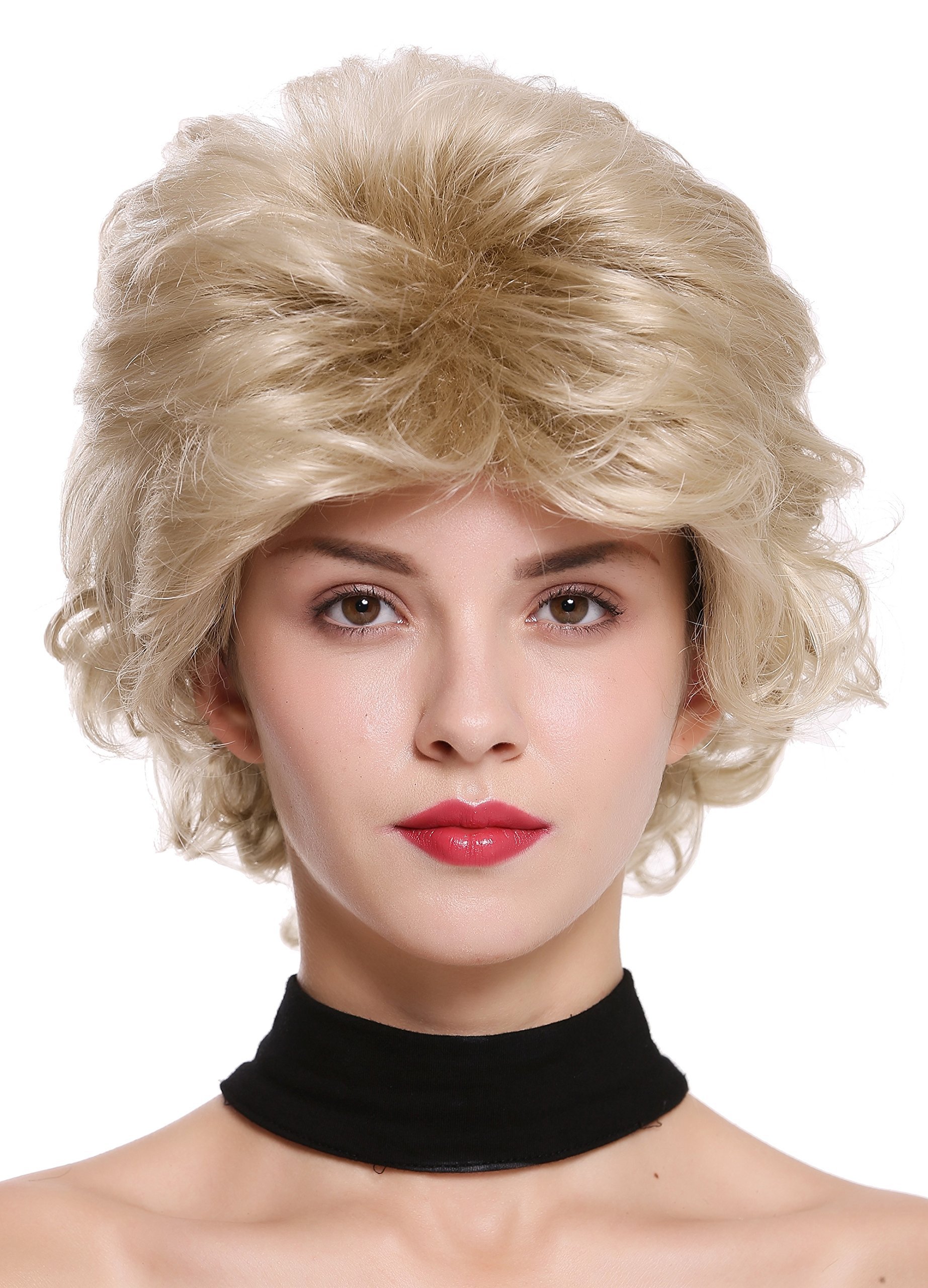 WIG ME UP - M-270-22 Lady Quality Wig short wild teased voluminous 80s streaked brown blond