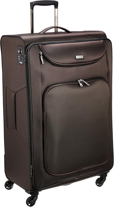 Amazon Co Jp ストラティック キャリーバッグ ソフト スーツケース 軽量 長期旅行 大型 拡張 Lip 3 9803 75 123l 80 Cm 3kg シティブラウン シューズ バッグ