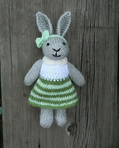 green bunny stuffed animal