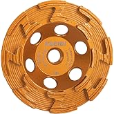 KSEIBI 644146 Surface Grinding Wheels 4-1/2 Inch - Diamond Cup Wheel for Concrete Tools, Angle Grinder Attachments, Extra Coarse Concrete Grinder with Z-Segment and Integrated Flange