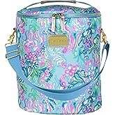 Lilly Pulitzer Insulated Soft Beach Cooler with Adjustable/Removable Strap and Double Zipper Close