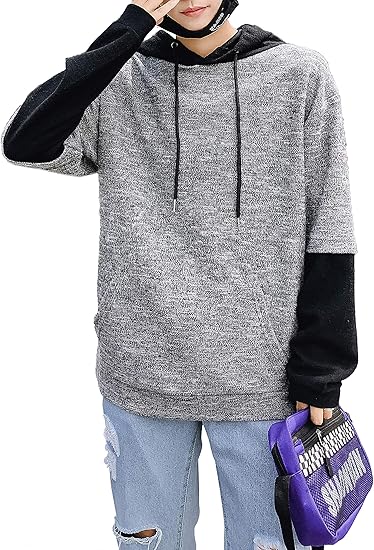 Amazon Shanliang パーカー メンズ ゆったり バットシャツ 無地 スポーツ かっこいい おしゃれ 人気 快適 春秋冬トップス Xxx Large グレー トレーナー パーカー 通販