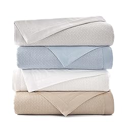 Vellux 100% Cotton Blanket - Soft, Breathable