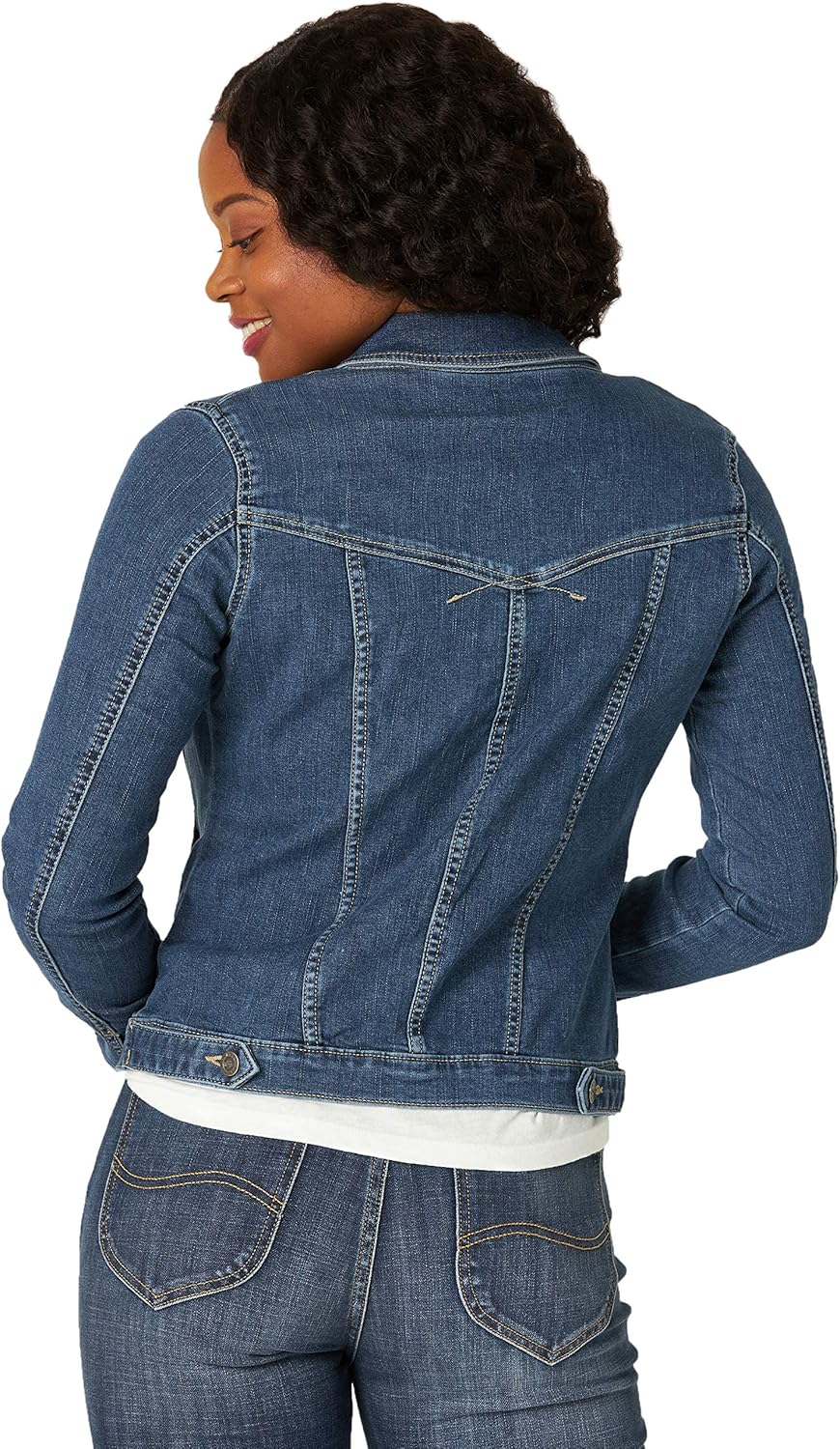 Riders by Lee Indigo Women's Stretch Denim Jacket at  Women's Coats Shop