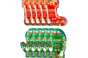 Christmas Hand Foot Masks Set for Women Teen Girls Selfcare Spa Stocking Stuffers Hydrating Repair Moisturizing Gloves Socks
