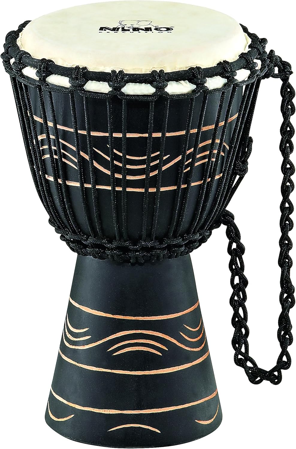Nino Percussion NINOADJ4XS Tuned Wood Djembe Moon Rhythm Series Größe
