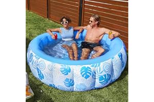 SLOOSH Inflatable Swimming Pool,5.5ft x 20 Inch Full-Sized Blow Up Durable Thickened Luxury Above Ground Family Pool with Com