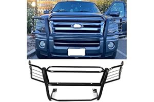 HECASA Brush Guard Compatible with 2003-2017 Ford Expedition Bull Bar Front Bumper Grill Grille Guard Protector Brush Push Bar Black Steel Powder Coated