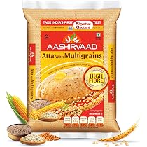 Amazon.com : ITC Aashirvaad Atta with Multi Grains 11lb : Wheat ...
