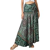 Joob Joob Long Boho Skirts for Women - Bohemian Hippie Maxi Summer Skirt