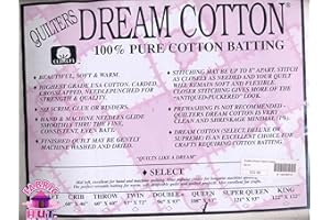 Fabric Hut Quilter's Dream Natural Cotton Batting Select Loft - Queen
