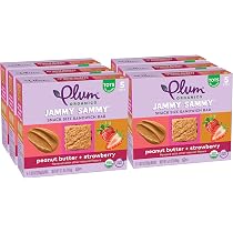 Amazon.com: Plum Organics Jammy Sammy Snack Bars – Mantequilla de ...