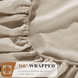 SONORO KATE 100% French Linen Fitted Sheet