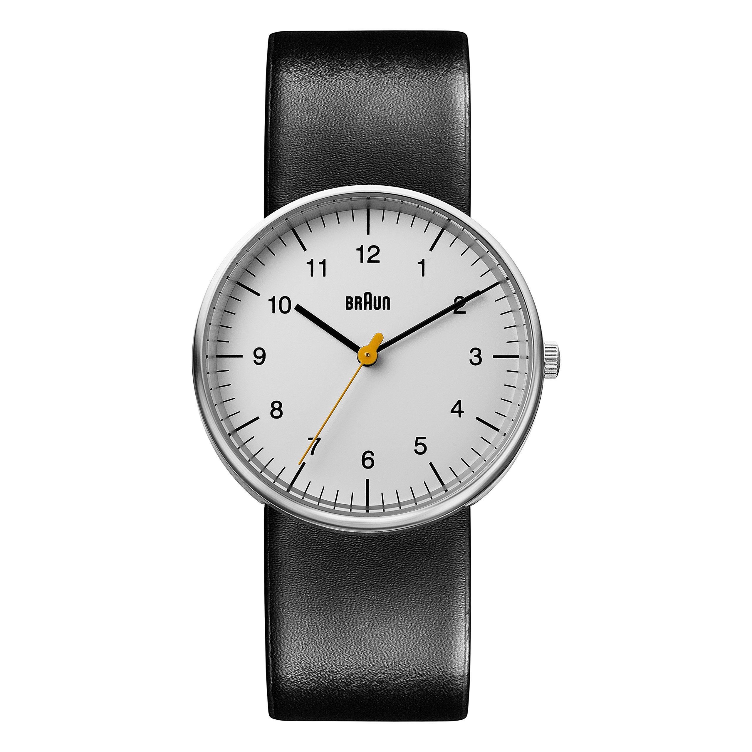Braun Mens Quartz Watch, Analogue Classic Display and Leather Strap BN0021BKG