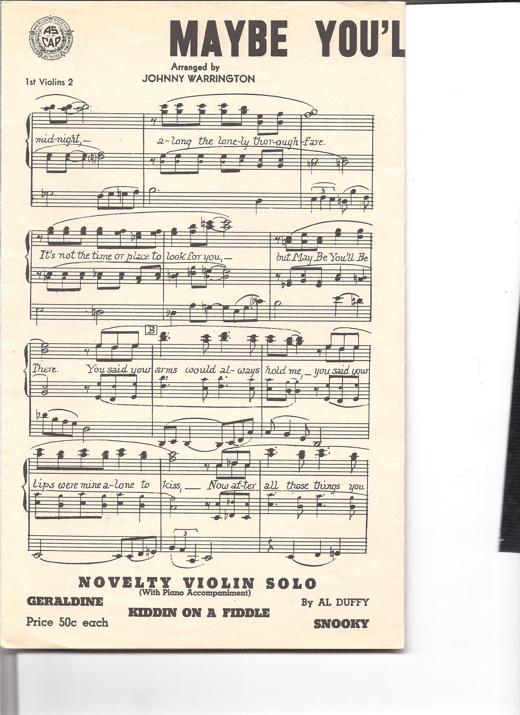 Maybe You Ll Be There Lyric By Sammy Gallop Music By Rube Bloom Amazon Com Books sammy gallop music by rube bloom