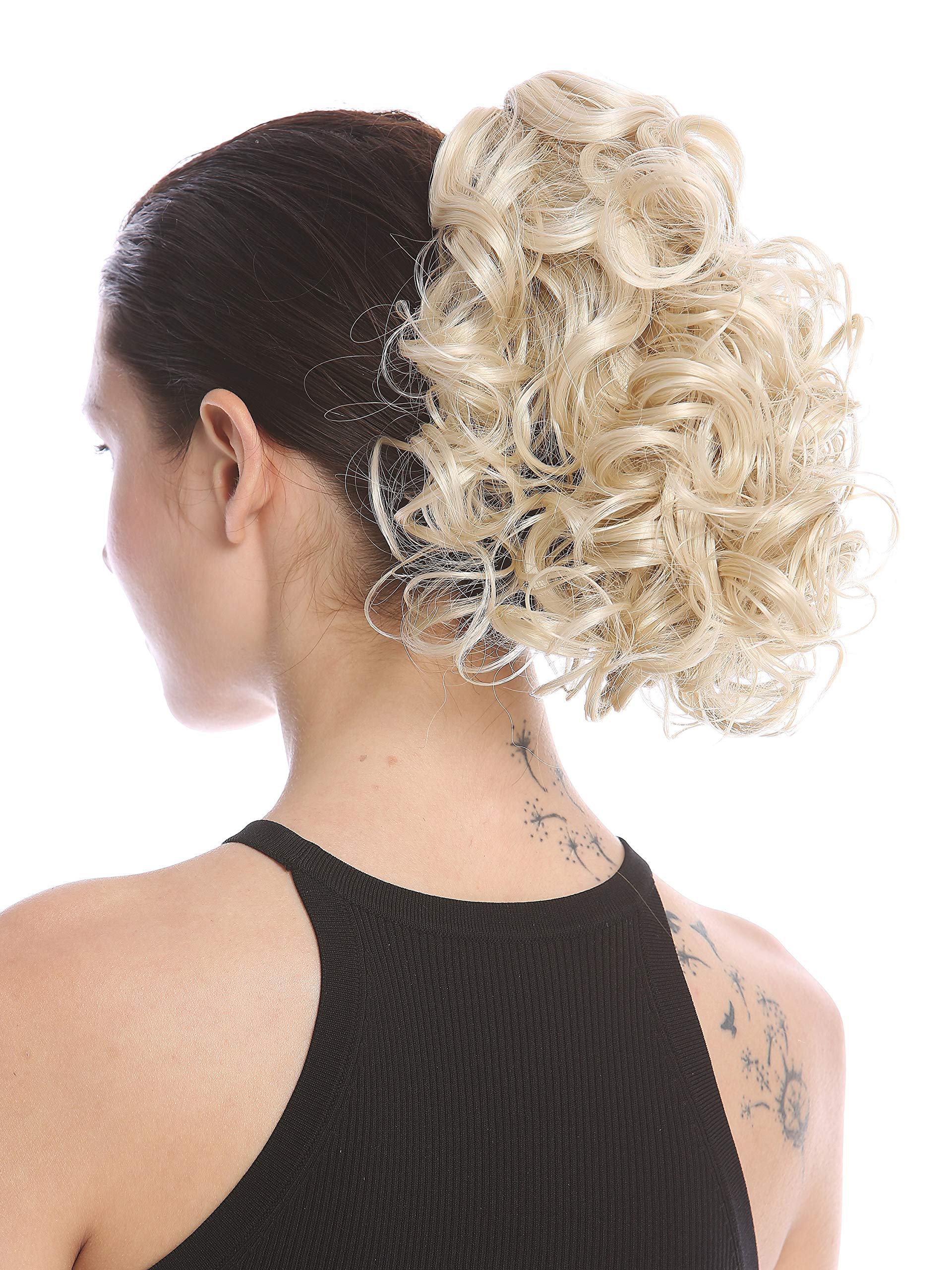 WIG ME UP - MKB-22-V-88 Ponytail Hairpiece Extensions optional Combs & Clamp short voluminous bright blond 10inch โ image 1
