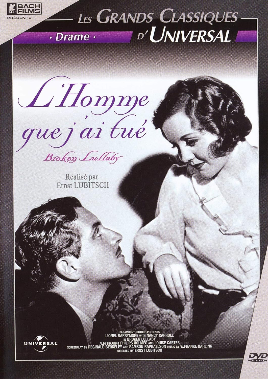 L Homme Que J Ai Tué l'homme Que J'Ai Tue: Amazon.fr: Lionel Barrymore, Nancy Carroll