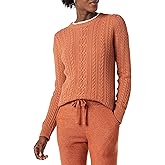 Amazon Essentials womens Fisherman Cable Crewneck Sweater