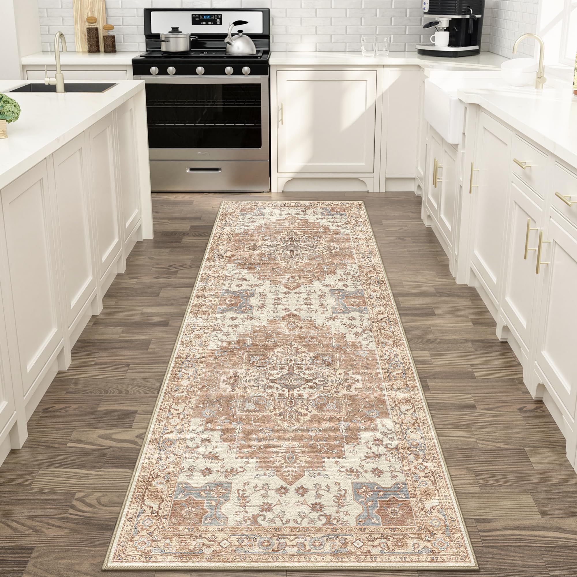 GENIMO Runner Rug 2x7 Machine Washable Runner, Non