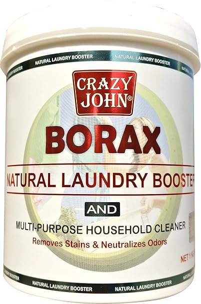 CRAZY JOHN Borax Powder with Whitening and Cleaning Power (1 kg)