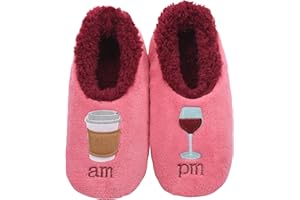 Snoozies Pairable Slipper Socks - Funny House Slippers for Women, Non-Slip Fuzzy Slipper Socks