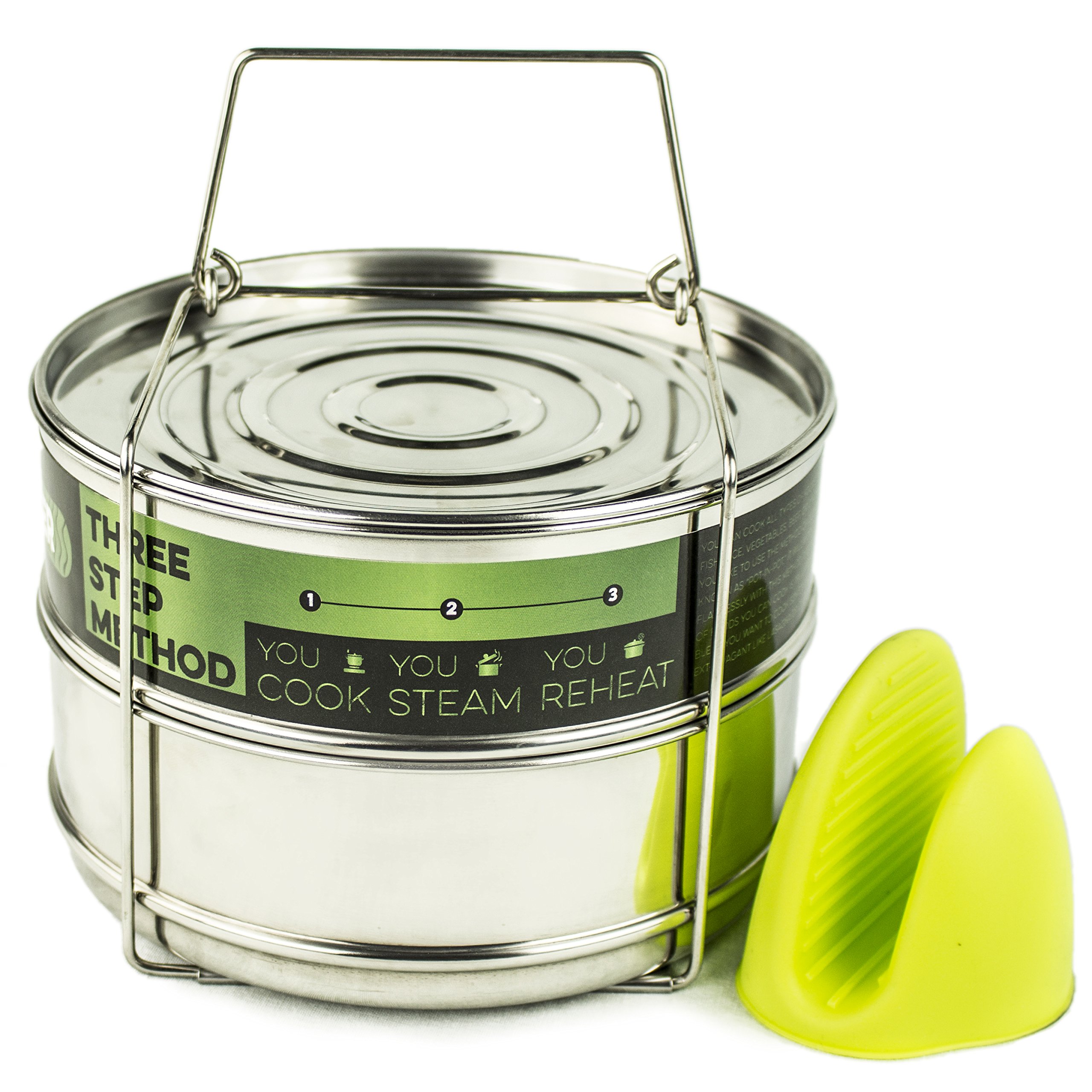 Stainless Steel Food Steamer Stackable Steamer for Pressure Cooker