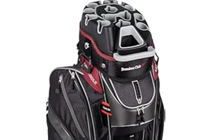 Founders Club 3rd Generation Club Lock Organizer Golf Cart Bag with 14 Way Anti Rattle Divider Top- Free Snap On Rain Hood-Full Length Dividers