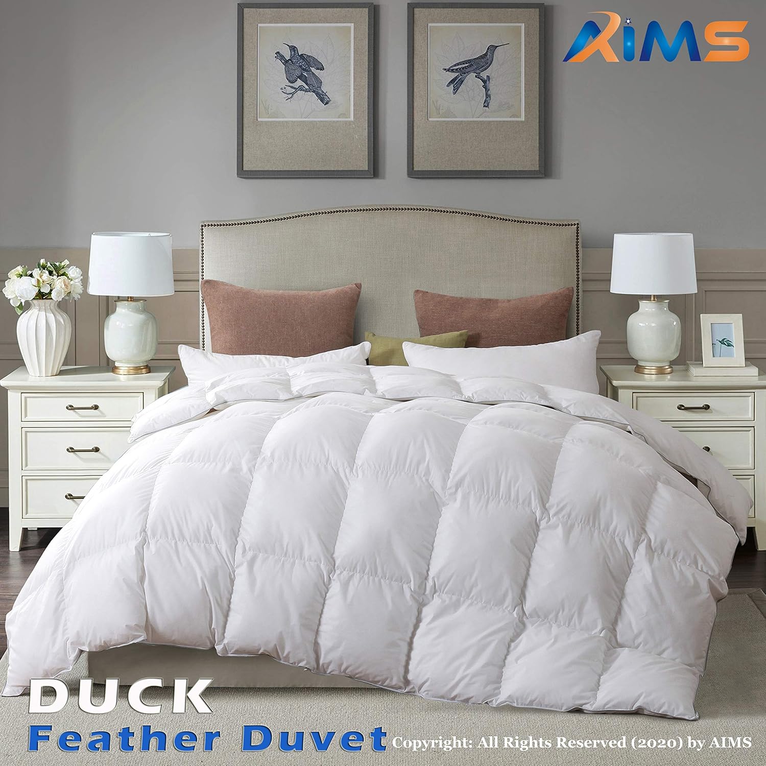 Duck Feather Down Quilt 13.5 Tog Deluxe Duvet, White, Super King - Image 4
