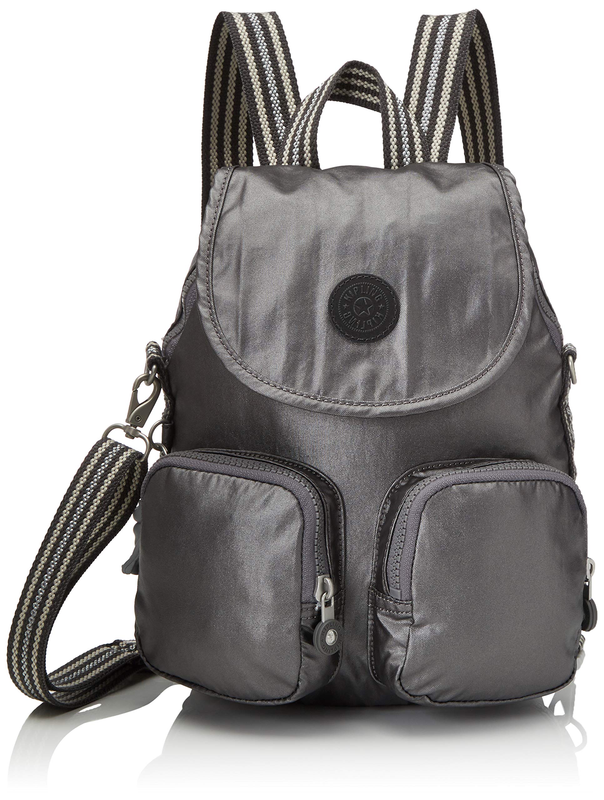 Kipling Firefly Up Women’s Backpack, Black (Carbon Metallic), 22x31x14 Centimeters (B x H x T)