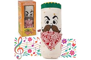 SQUIRREL PRODUCTS Bandito Burrito The Musical Passing Game for Kids 4+, Toss The Singing Plush in a Hot Potato-Style Game That Ends with a Toot