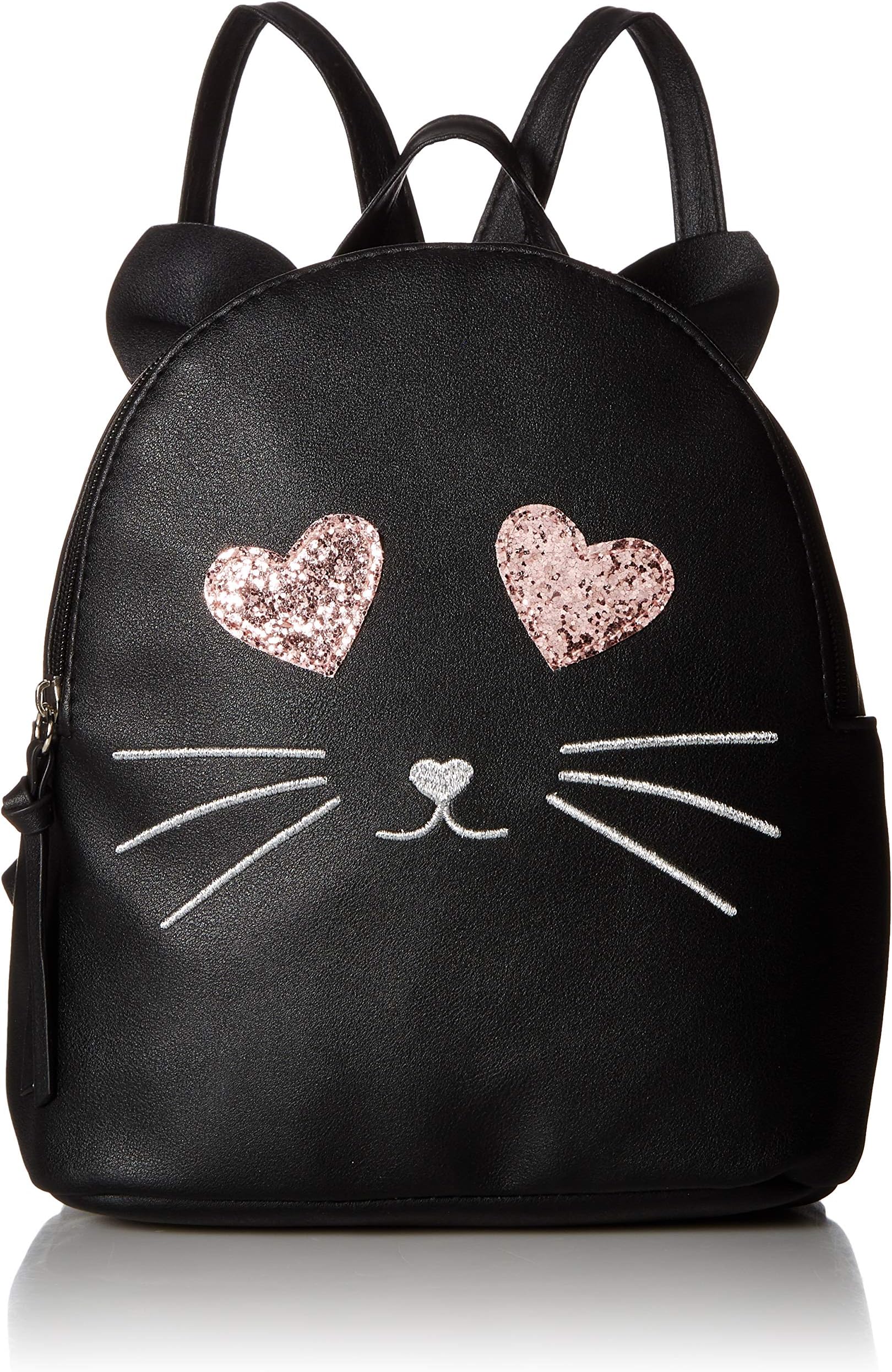 T-Shirt & Jeans Blush Sparkle Eyes Cat Backpack