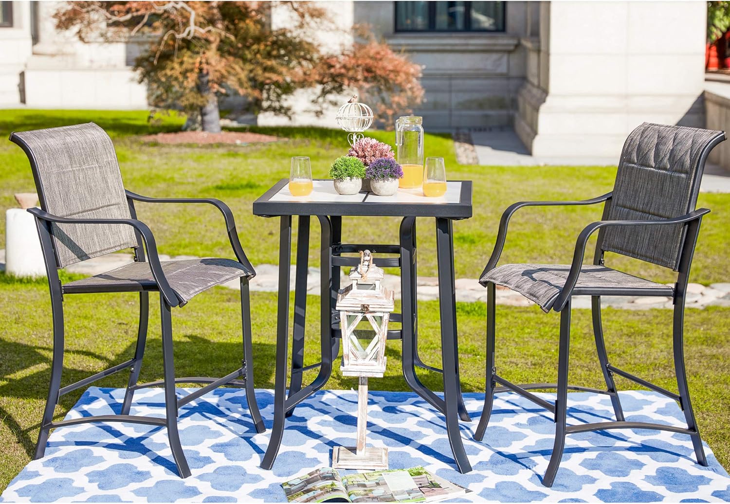 Best outdoor sling high chairs gray