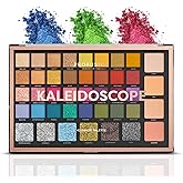 Profusion Cosmetics Kaleidoscope 42 Shade Palette, Highly Pigmented Matte, Shimmer, Glitter & Satin Shades, Colorful Long-Lasting Eyeshadow Makeup Palette for Valentine's Gift for Girls and Women