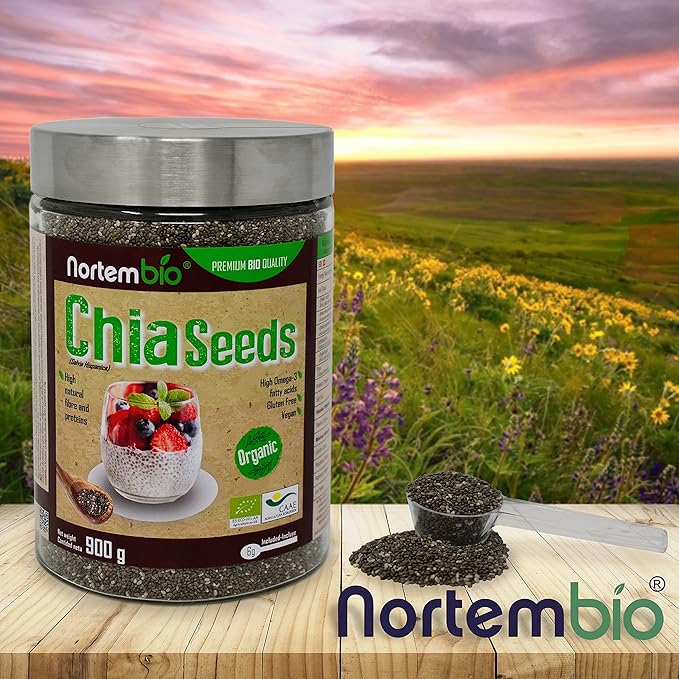 Semillas de Chia (Salvia hispanica) Natural NortemBio 900g ...